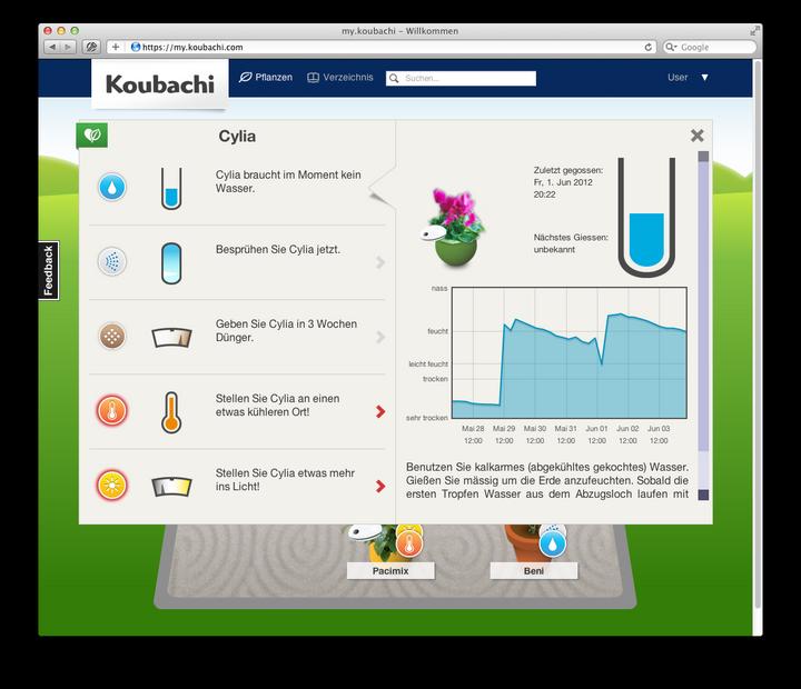 Produktbild Koubachi Wi-Fi Pflanzensensor Indoor