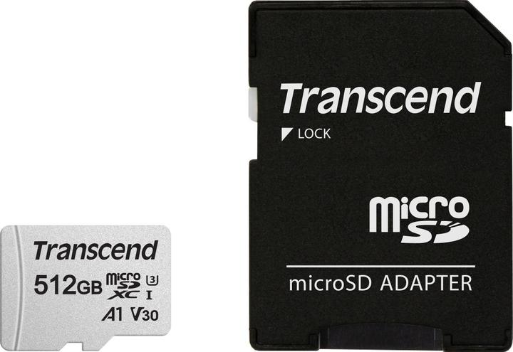 Actual product image Transcend 300S (512 GB, microSDXC, U3, UHS-I)