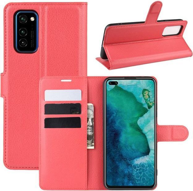Actual product image MU Classic Litchi Leather Bookcover Series (Honor V30, Honor V30 Pro)