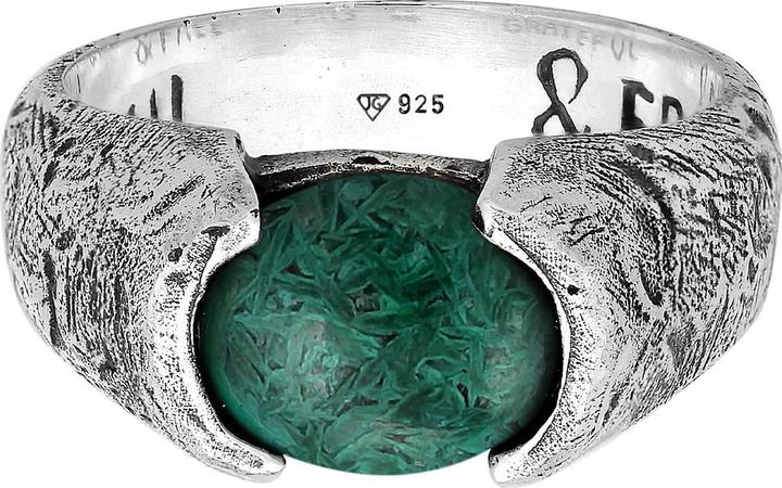 Produktbild Haze & Glory Ring Siegelring Liberty - Afrikanischer Türkis 925 Silber (66, 925 Silber)