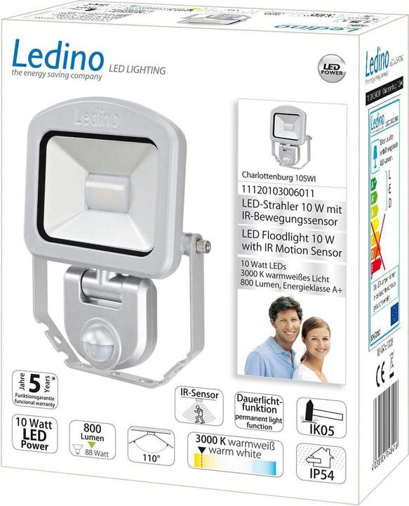 Image du produit Ledino Projecteur LED avec capteur (800 lm, IP54)