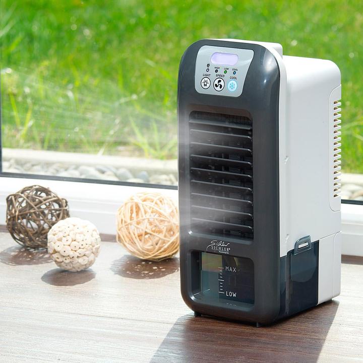 Immagine prodotto Sichler Raffreddatore evaporativo mobile a batteria con luce LED