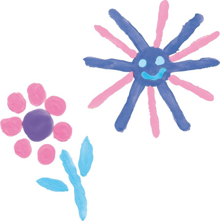 Image du produit Ses Peintures au doigt 4 pièces (Multicolore, 150 ml)