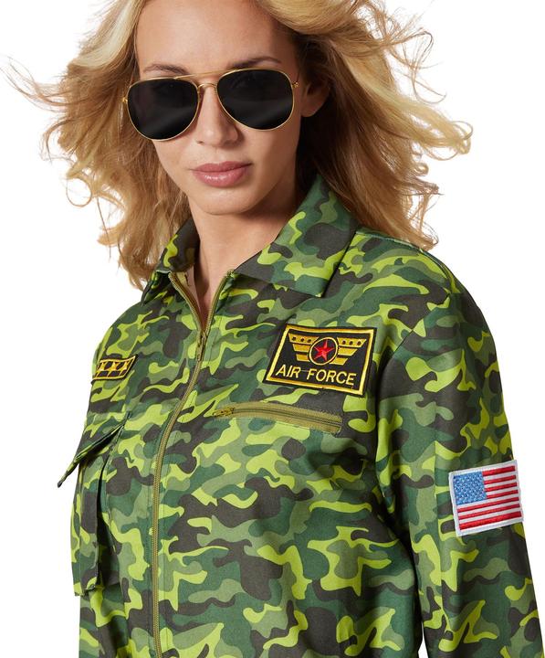 Image du produit tectake Déguisement camouflage pilote de chasse pour femme (S)
