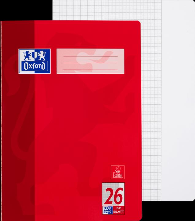 Produktbild Oxford Schulheft, A4, Lineatur 26 (A4, Kariert, Harter Einband)