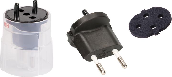 Image du produit Max Hauri Adaptateur fixe Fiche de contour 2 pôles (Type 11, CEE 7/17)