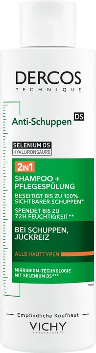 Vichy Dercos 2in1 Anti-Schuppen Shampoo 200ml (200 ml, Flüssiges Shampoo)