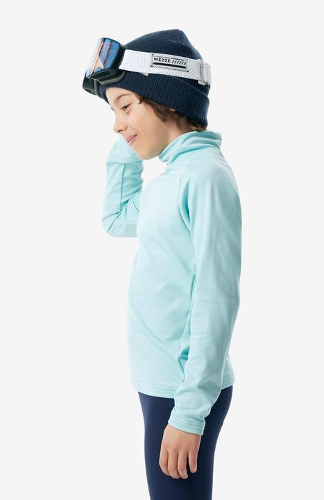 Image du produit Wedze Sous-vêtements de ski T-shirt fonctionnel enfant col haut - BL 500 turquoise (3, 4)