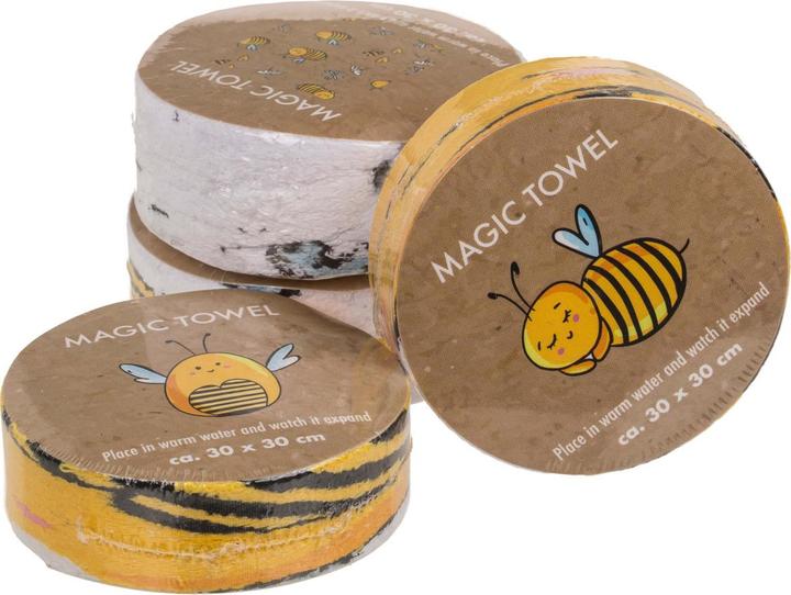 Produktbild Out of the blue Magisches Handtuch Bienen Honig (30 x 30 cm)