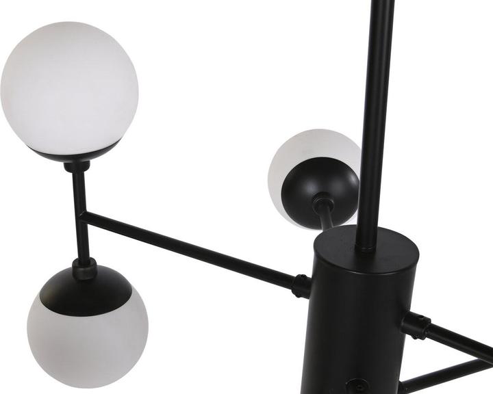 Actual product image DKD Home Decor Ceiling lamp Crystal Black (76.2 x 76.2 x 40.64 cm)