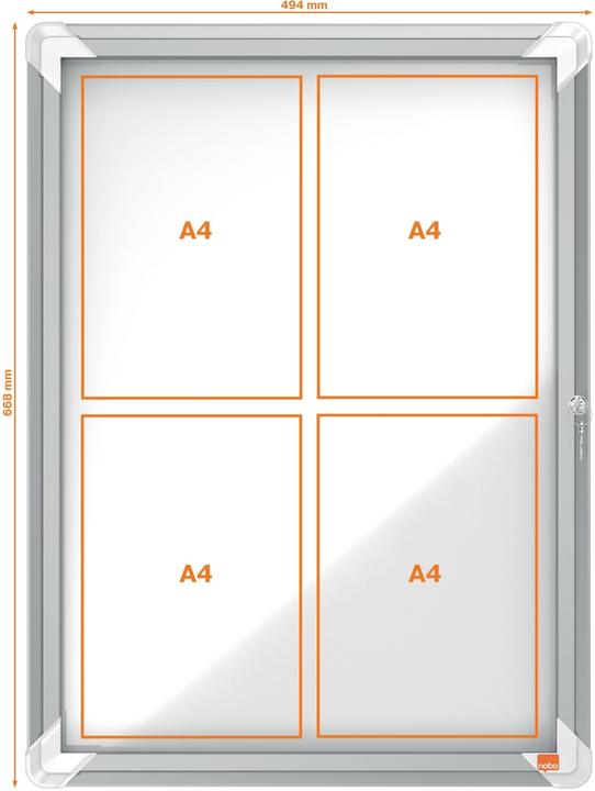 Actual product image Nobo Showcase 4xA4