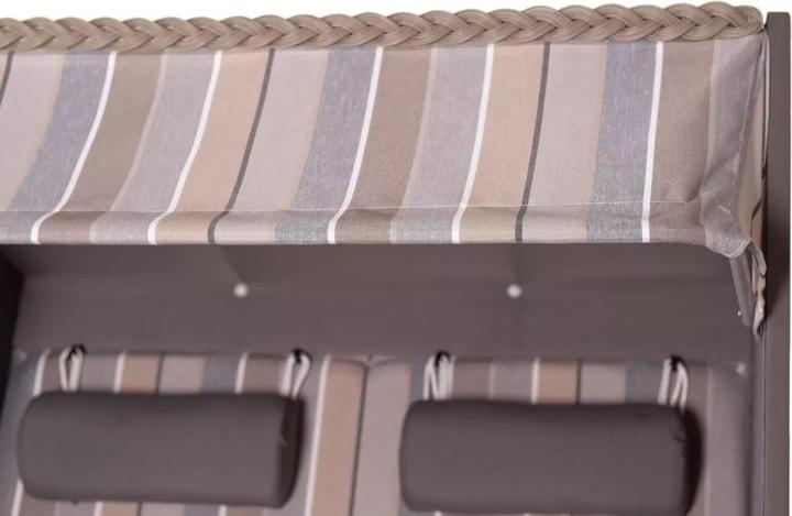 Produktbild dekoVries Strandkorb Compact nature grey