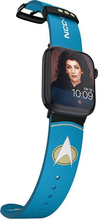 Immagine prodotto Moby Fox Bracciale Star Trek NG per smartwatch Starfleet Sciences (Acciaio inossidabile, Silicone)
