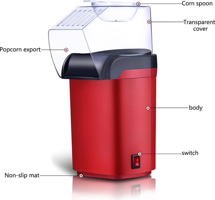Image du produit PhoneLook Machine à pop-corn style rétro vintage années 90 Popcorn maker pour la maison