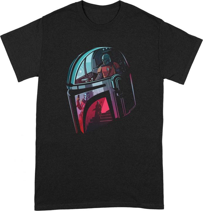 Star Wars Mandalore Helmet Reflection Tshirt