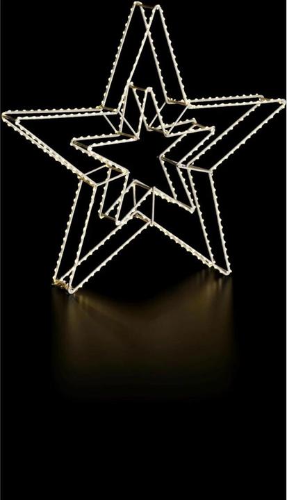 Actual product image STT 3D LED Star Double Argento 420 LED, Ø 58 cm