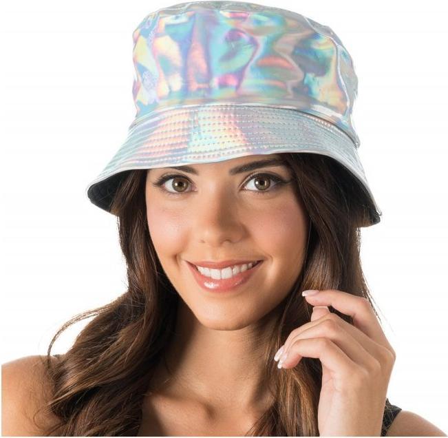Actual product image Chaks Bucket hat: Iridescent silver
