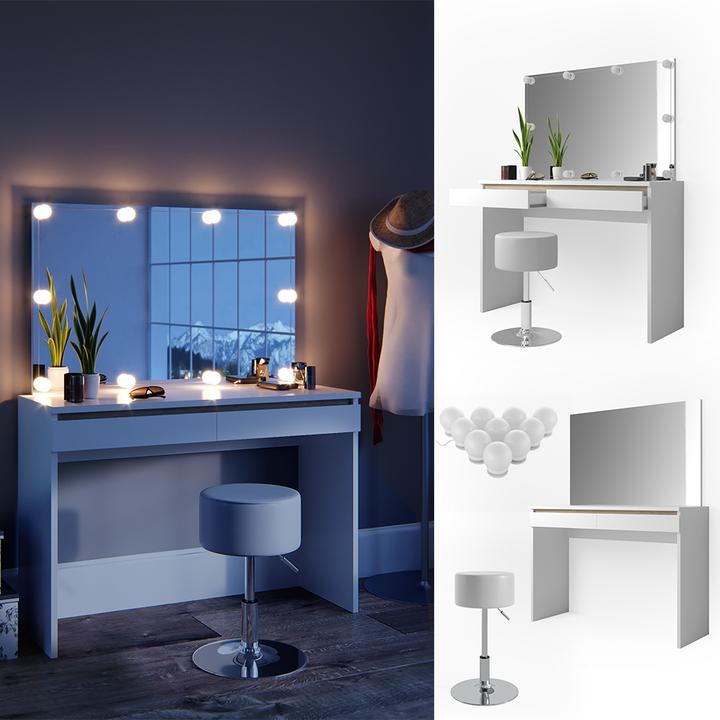 Immagine prodotto Vicco Emma con sgabello e illuminazione (120 x 42 x 83 cm)