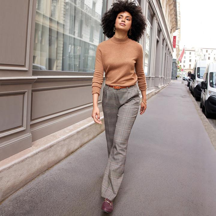 Actual product image Anne Weyburn Stand-up collar jumper (W32/L34)
