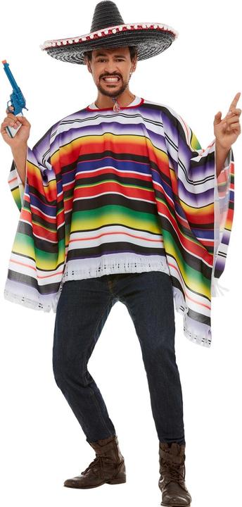 Produktbild Smiffys Mexikaner Poncho (One Size)