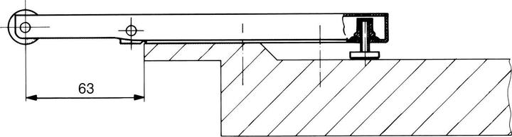 Produktbild Dormakaba Mitnehmerklappe MK 396 (Zimmertür, Eingangstür, Holztür, Balkontür, Indoor)