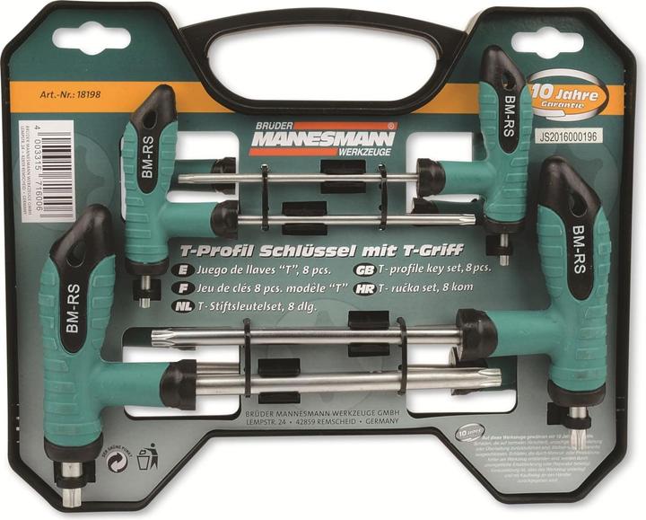 Produktbild Mannesmann Werkstatt Schraubendreher-Set (Torx (TX))