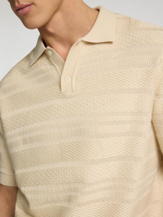 Produktbild Selected Homme Textured Polohemd aus Strick (L)