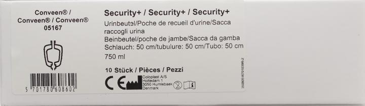 Image du produit Conveen Security Plus Sac de jambe 750ml 50cm Valve de retour