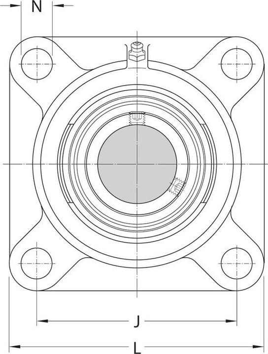 Actual product image SKF Y-bearing flanged unit FY