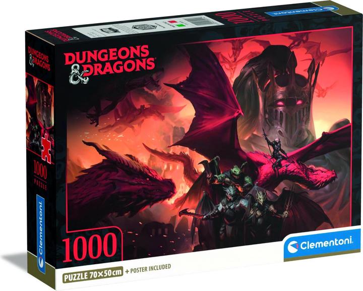 Produktbild Clementoni Dungeons & Dragons 1000 Pc - Puzzle 1 (1000 Teile)