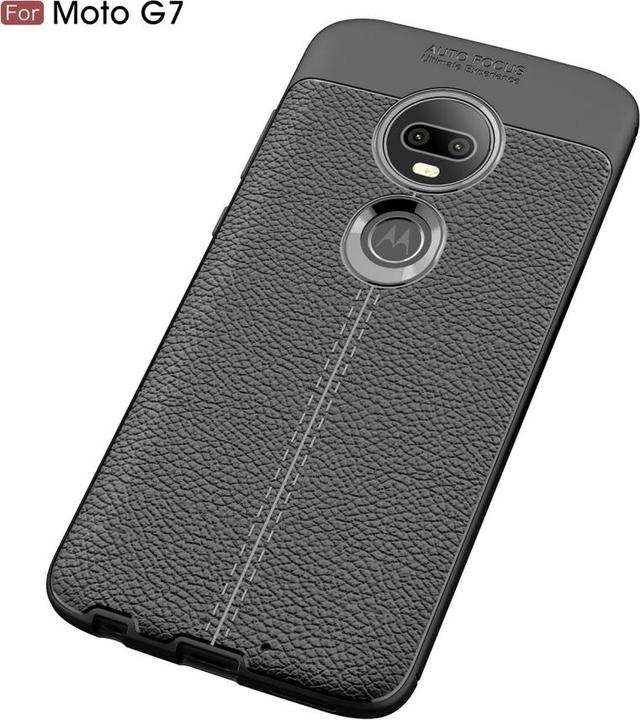 Image du produit Screenguard Motorola Moto G7 Plus Housse Leather Design TPU Cover (Motorola Moto G7 Plus)