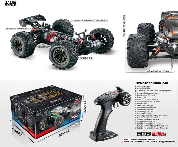 Produktbild Absima Truggy Racer 4WD (RTR Ready-to-Run)