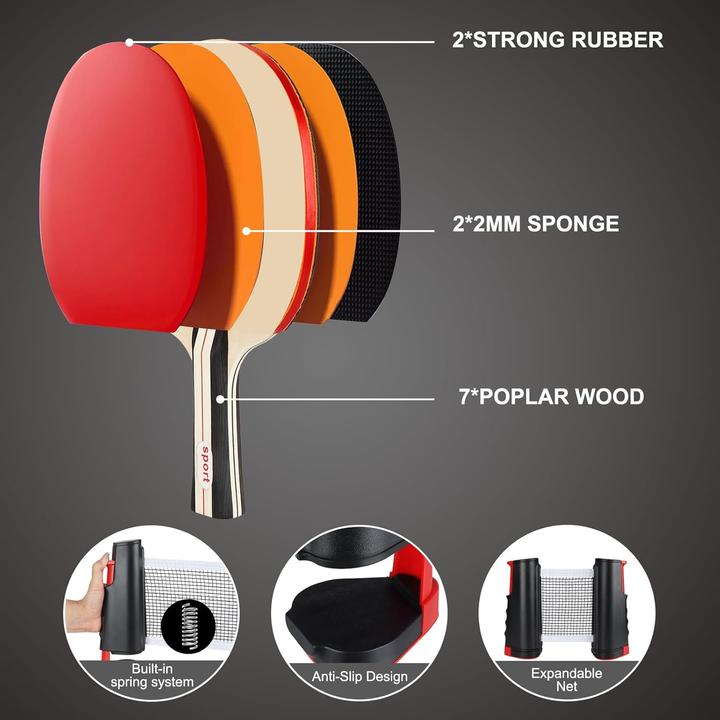 Immagine prodotto Kimigo ‎KM-PPQTZ Tischtennisschläger Set