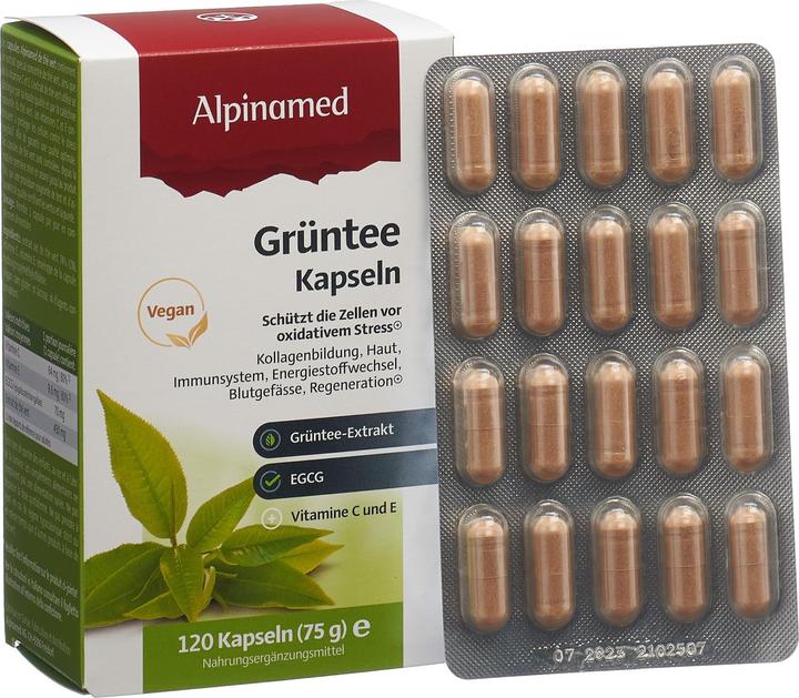 Produktbild Alpinamed Grüntee Kapseln (1 Stück, Kapseln, 112 g)