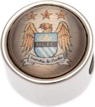 Image du produit Manchester City FC Pendentif bracelet à armoiries (1 cm, 100% acier inoxydable)