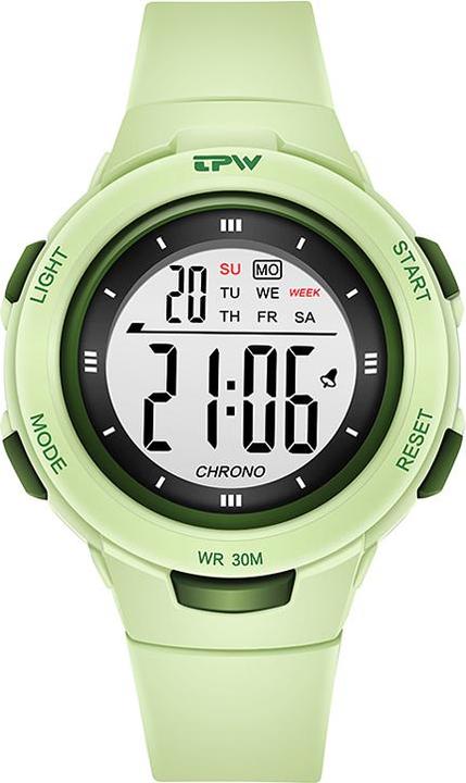 Actual product image VR Shinecon Children's watch digital display, model Exia water green