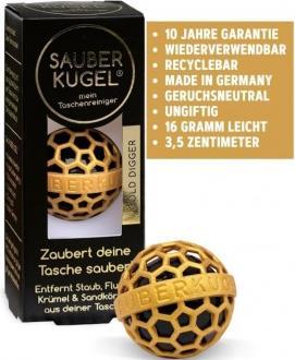 Actual product image Sauberkugel Pocket cleaner gold