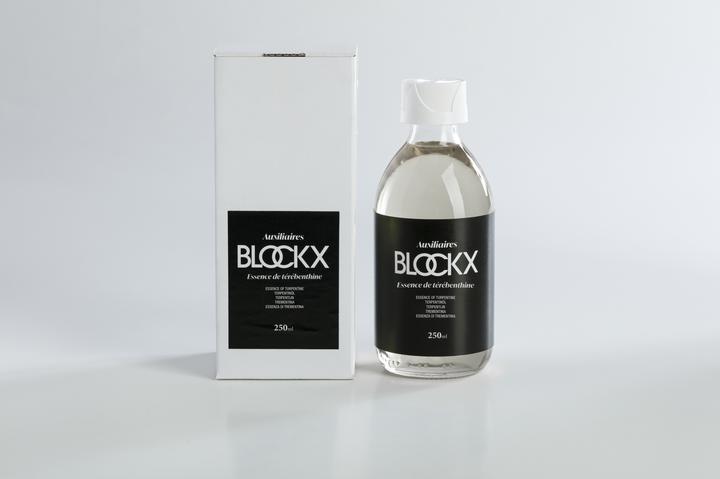 Actual product image BlockX Turpentine substitute in glass bottle