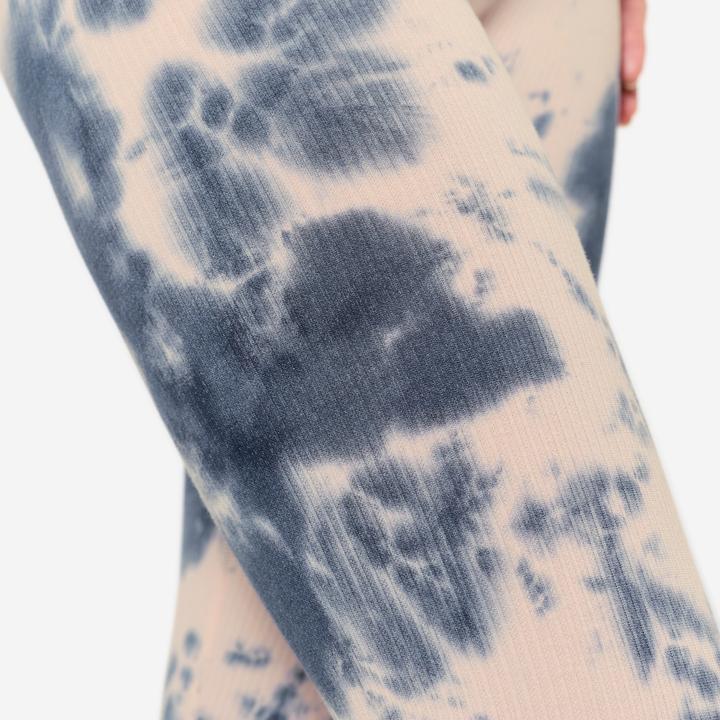 Produktbild Domyos Leggings Damen hohe Taille - rosa/blau (XS)
