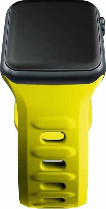 Produktbild 3MK Silicone Watch Strap żółty/yellow dla Apple Watch 38/40/41mm (Edelstahl, Silikon, 3, 4, 9, Ultra)