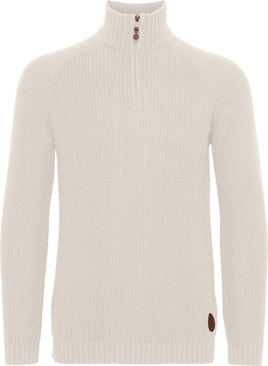 Image du produit Solid Xenox Pull En Grosse Maille À Col Camionneur Pull-Over Pour Homme Avec Col Droit 100% Coton (XL)