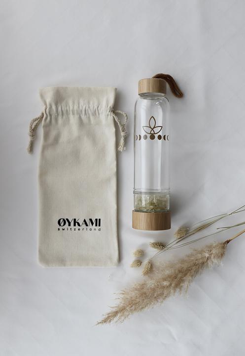 Produktbild Oykami Wasserflasche mit Edelsteinen - Citrin