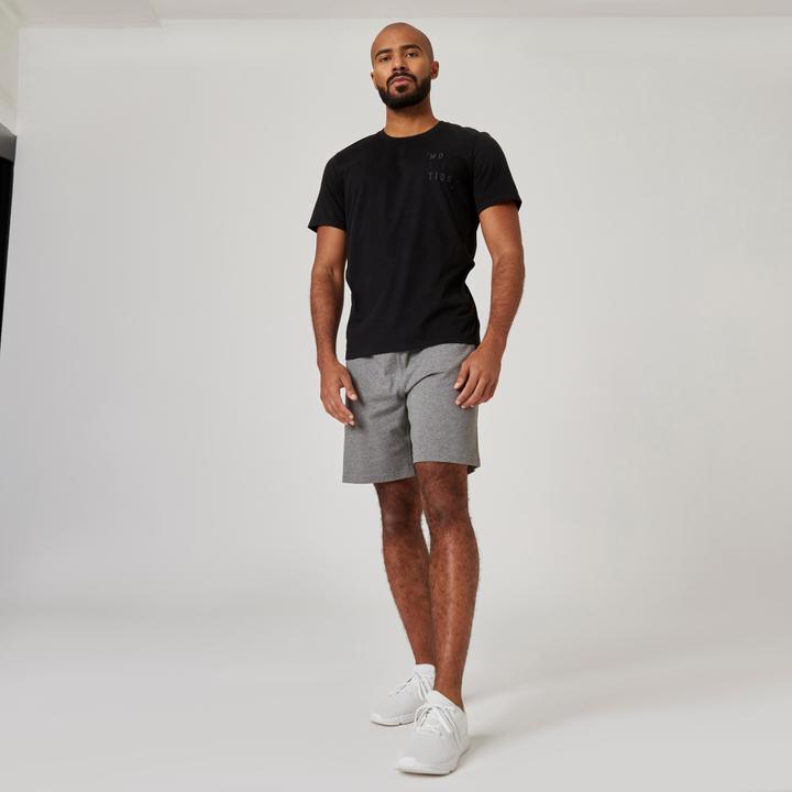 Actual product image Domyos Shorts Herren Baumwolle - grau (3XL)