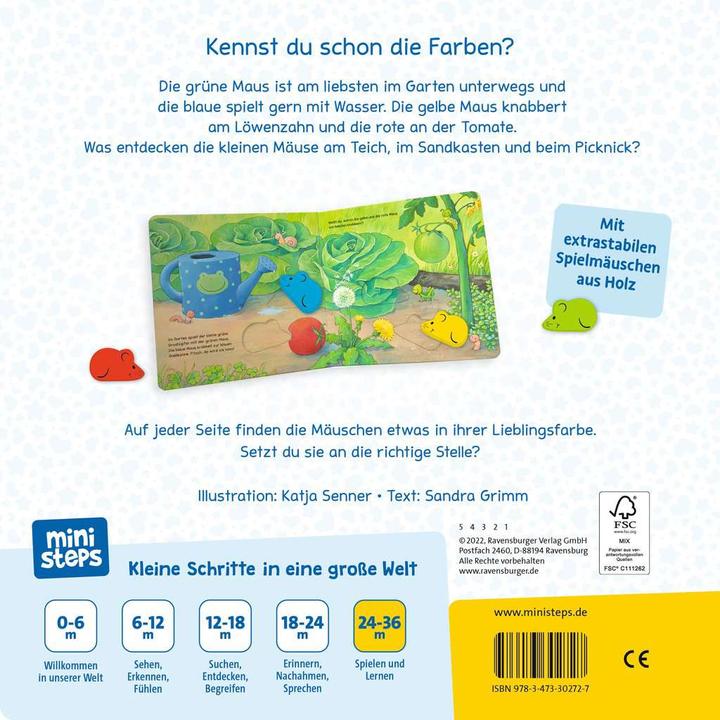 Produktbild Ravensburger Mein erstes Mäuschen-Farbenbuch 24+m (Deutsch)