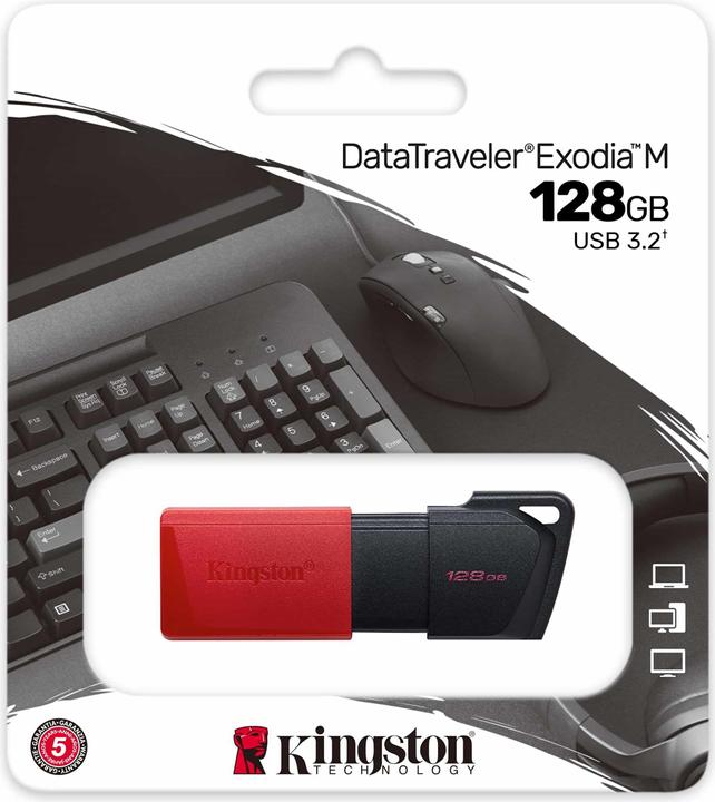 Produktbild Kingston DataTraveler Exodia M (128 GB, USB-A, USB 3.2)