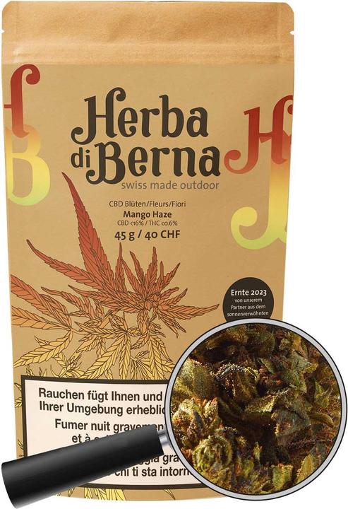 Actual product image Herba di Berna Mango Haze (45 g, Outdoor)