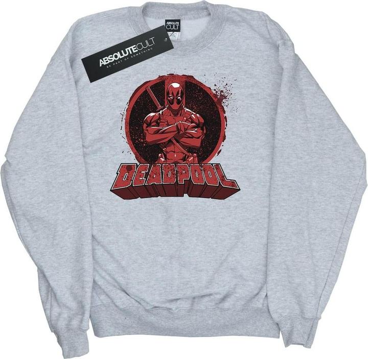 Deadpool Crossed Arms Logo Sweatshirt