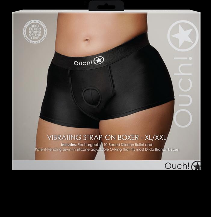 Image du produit Ouch! Vibrating Strap-on Boxer - XL/XXL