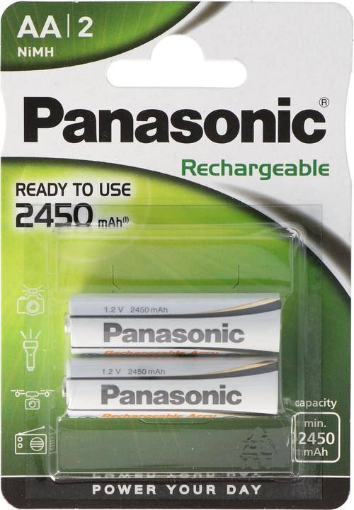Actual product image Panasonic Rechargeable Evolta (1 pcs., AA, 2450 mAh)