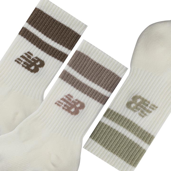 Image du produit New Balance Kids Everyday Stripe Midcalf 3 Pack (Lot de 3, L)
